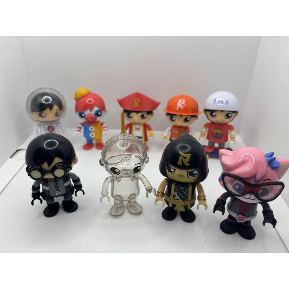 Ryan’s World Doll Lot 9 Clear Invisible Ryan Clown Ninja Pirate Skateboarder...